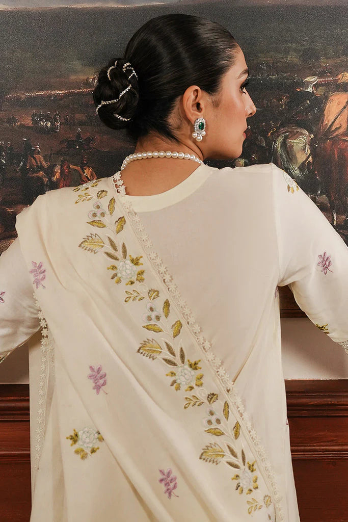 CROSS-STITCHED LUXURY UNSTITCHED WINTER DHANAK EMBROIDERED 3PC WITH DHANAK EMBROIDERED SHAWL