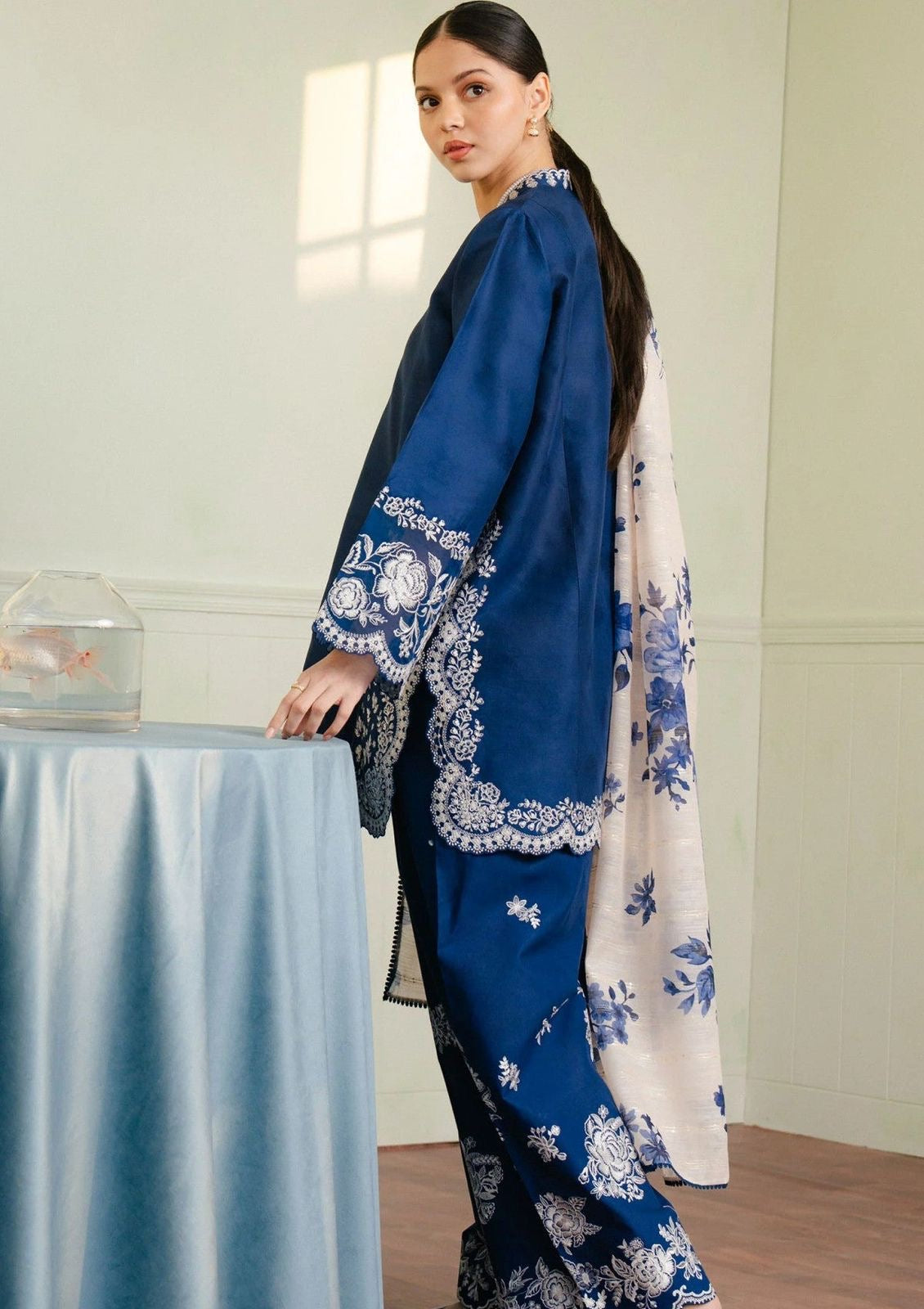 Coco Unstitched 3Pc Dhanak collection