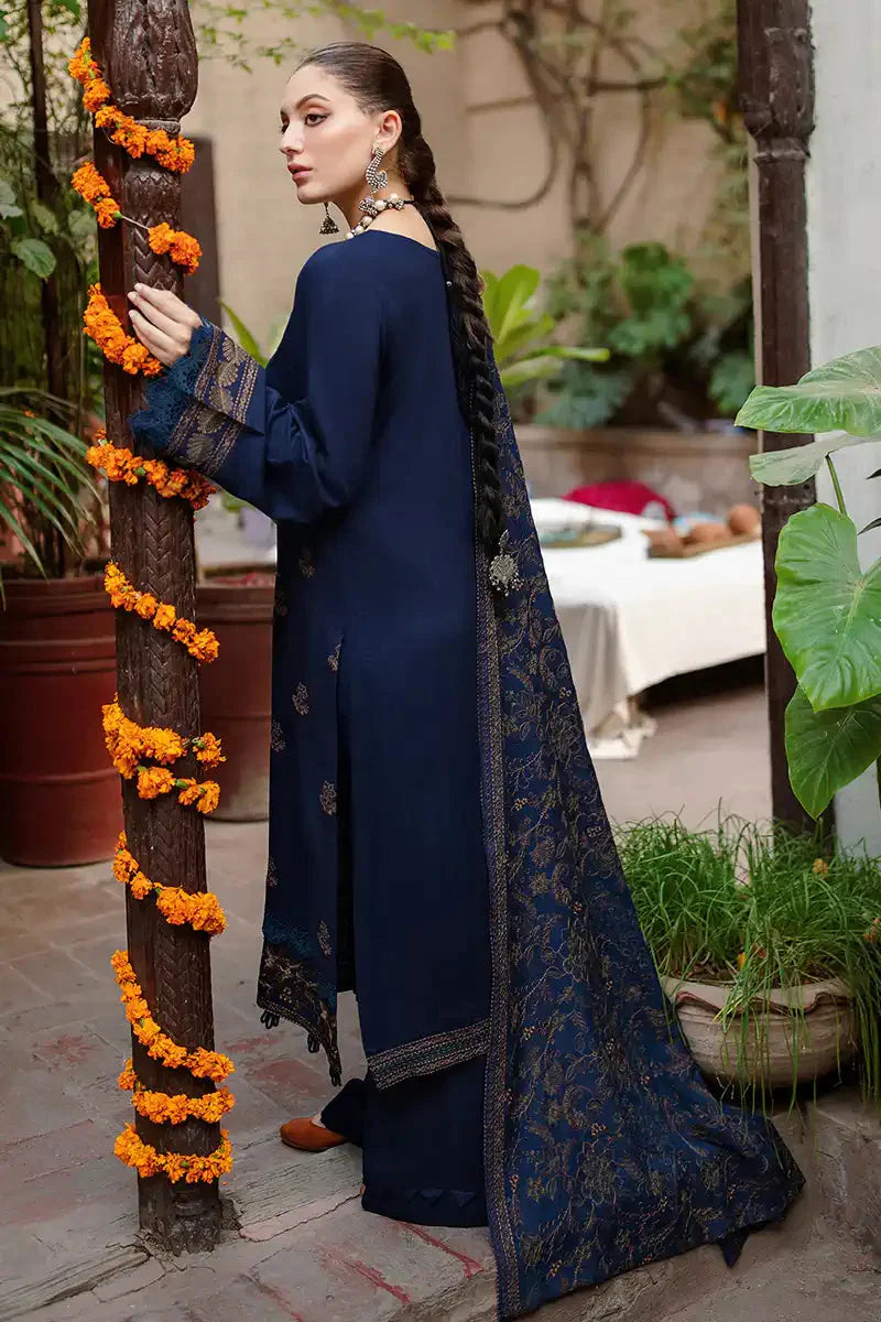 BAREEZE WINTER UNSTITCHED DHANAK 3PC