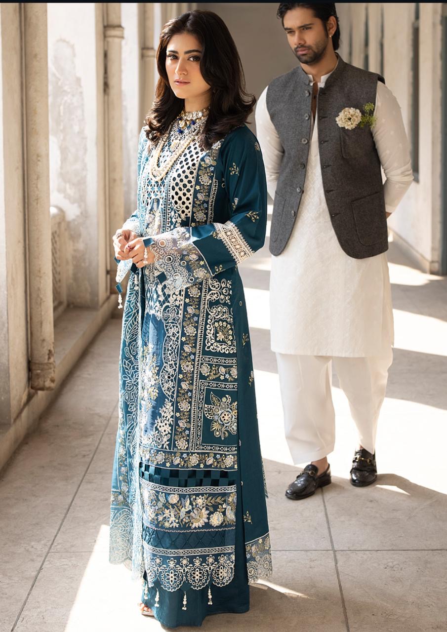 MAHNUR | SELENE | UNSTITCHED LAWN 3PC