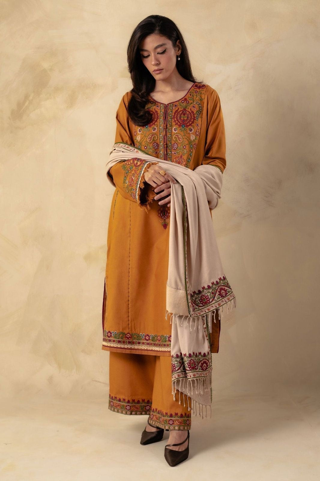 Coco unstitched 3 pc Dhanak collection