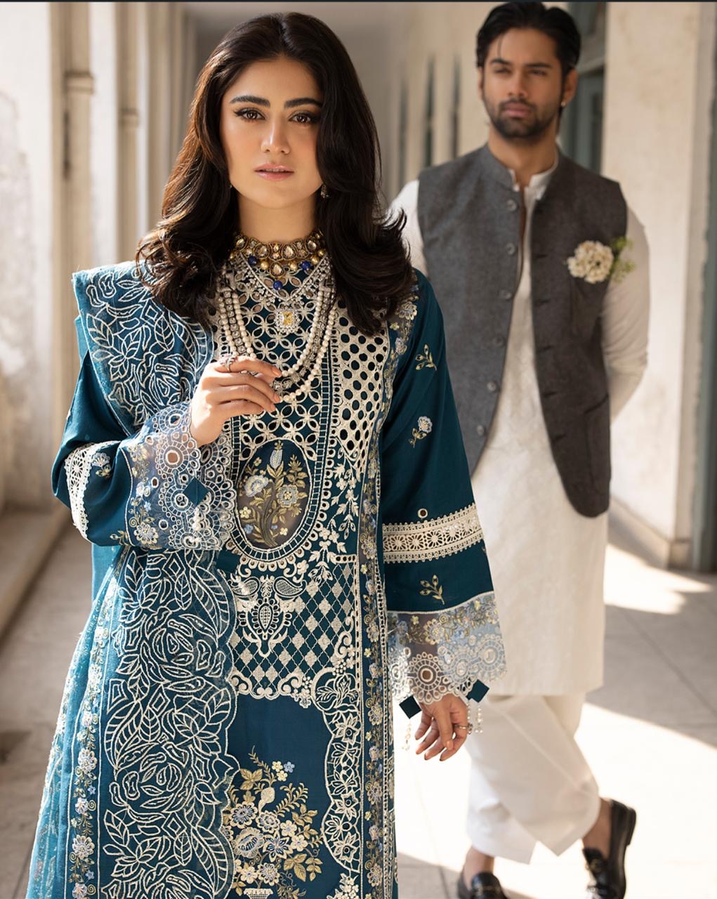 MAHNUR | SELENE | UNSTITCHED LAWN 3PC