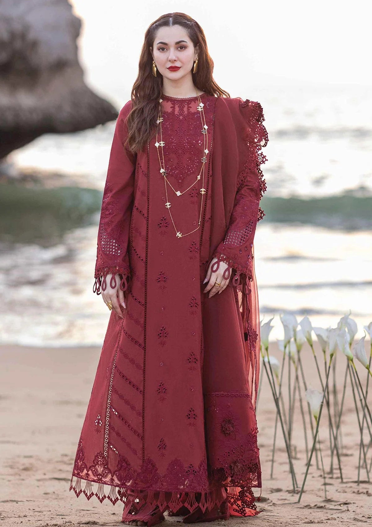 QALAMQAR LUXURY UNSTITCHED WINTER DHANAK 3PC