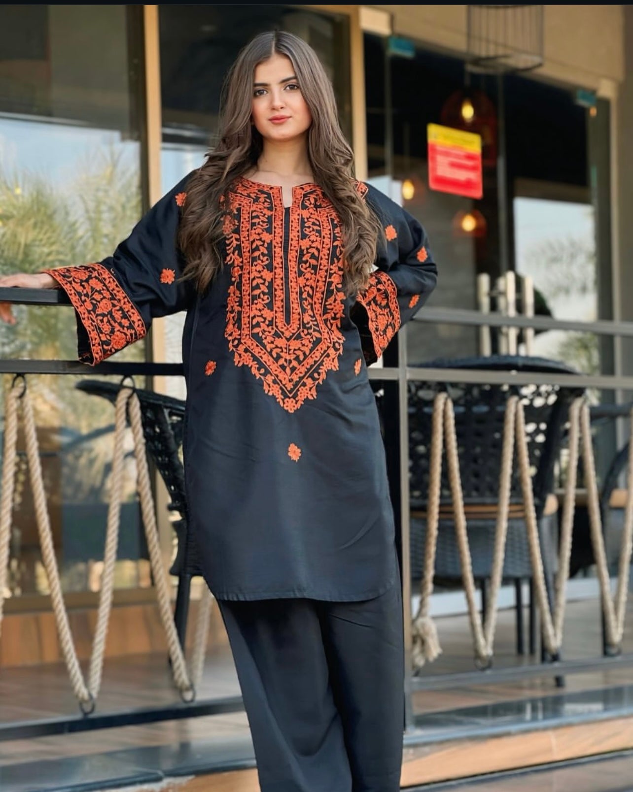 UMZAY UNSTITCHED DHANAK 2PC WITH DHANAK EMBROIDERED TROUSER