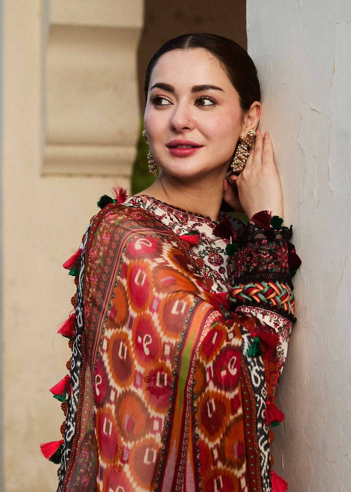 QALAMQAR 3 PC HEAVY SHAWL DHANAK COLLECTION