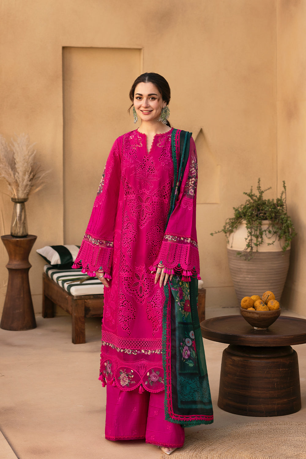 Saira Rizwan Unstitched Embroidered 3PC