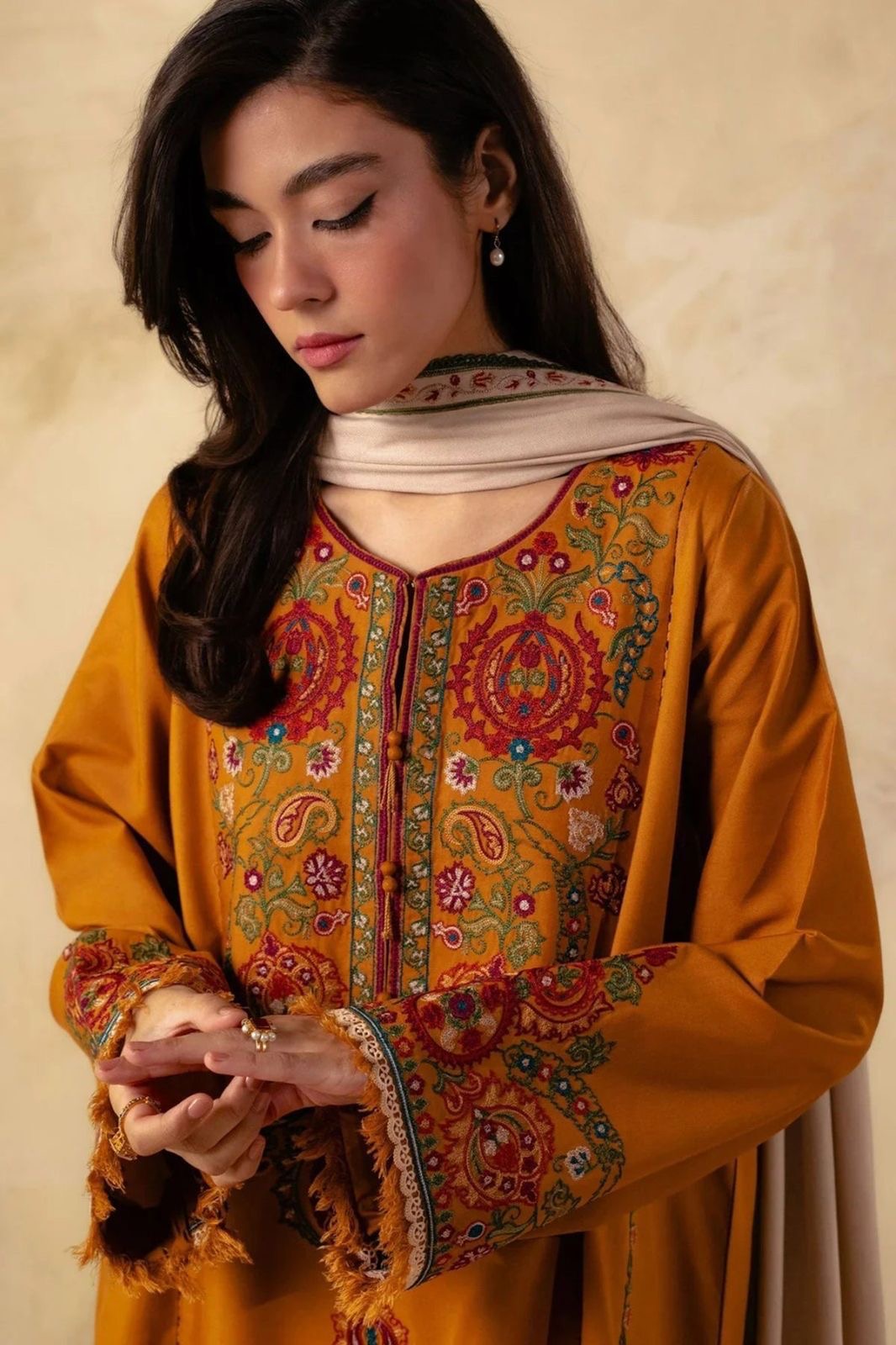 Coco unstitched 3 pc Dhanak collection
